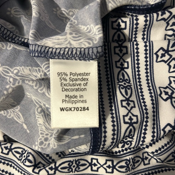 Magnolia Grace Blue and White Patterned Dress - Picture 6 of 8